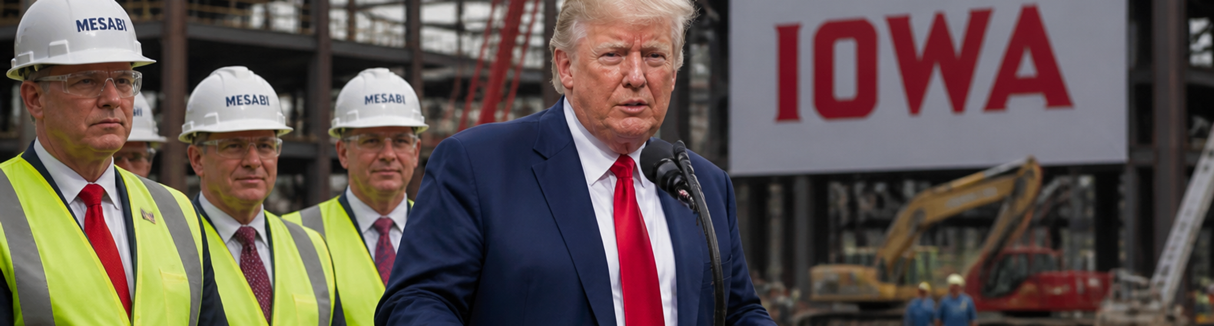Trump announces $15 billion Iowa steel plant project