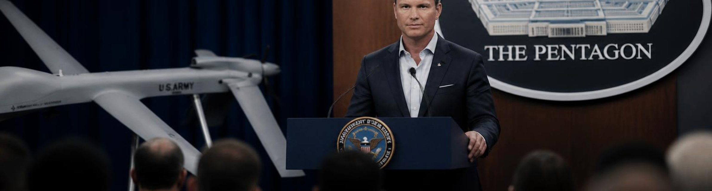 Pete Hegseth announces new drone command, base competition and military cuts in Pentagon speech
