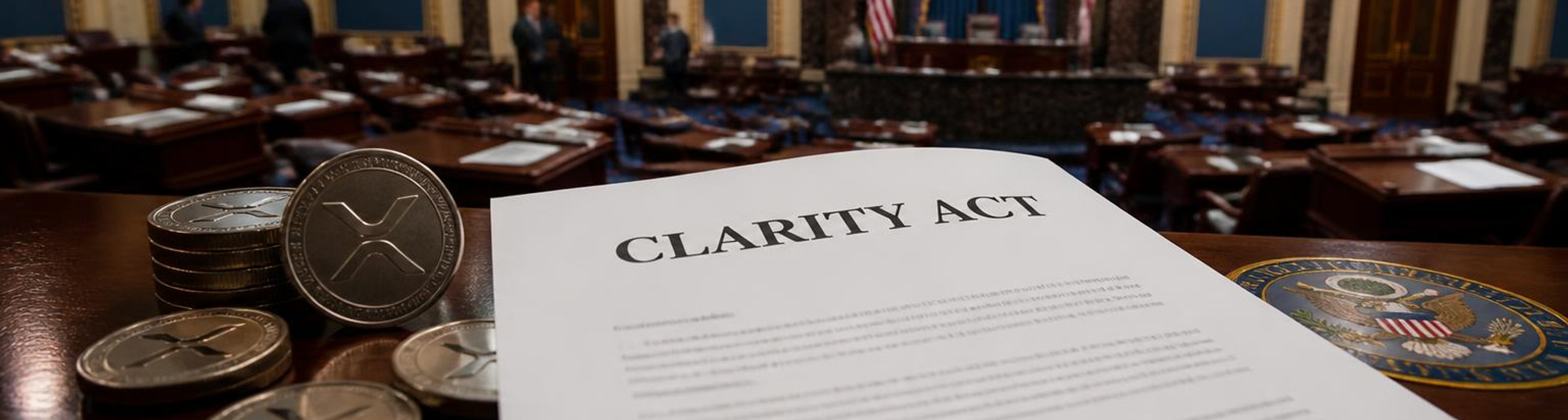 XRP Falls 2% as CLARITY Act Vote Delayed to September, AI Models Predict Mixed Outcomes