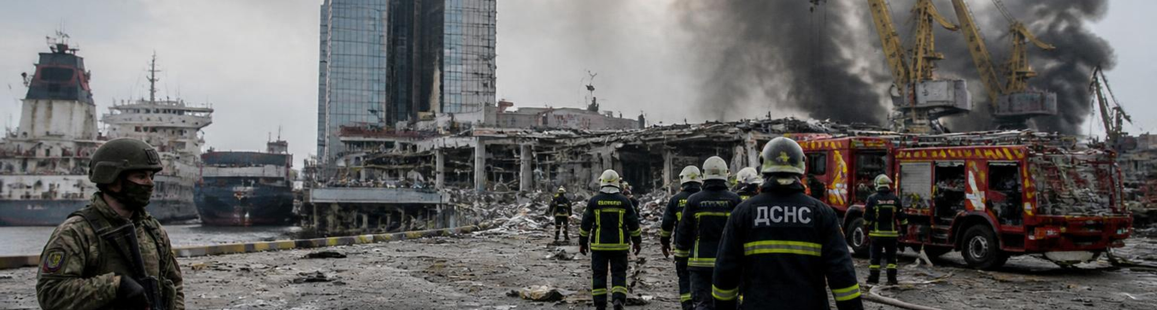 Russia and Ukraine exchange deadly strikes as Odesa port infrastructure damaged