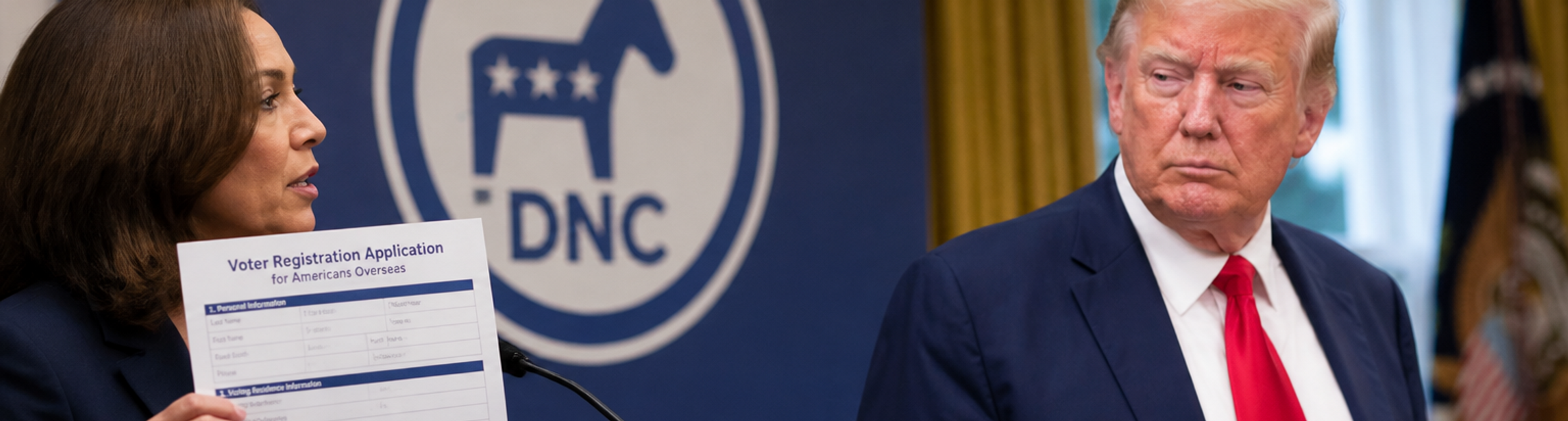 DNC sues Trump administration over voting changes for Americans abroad