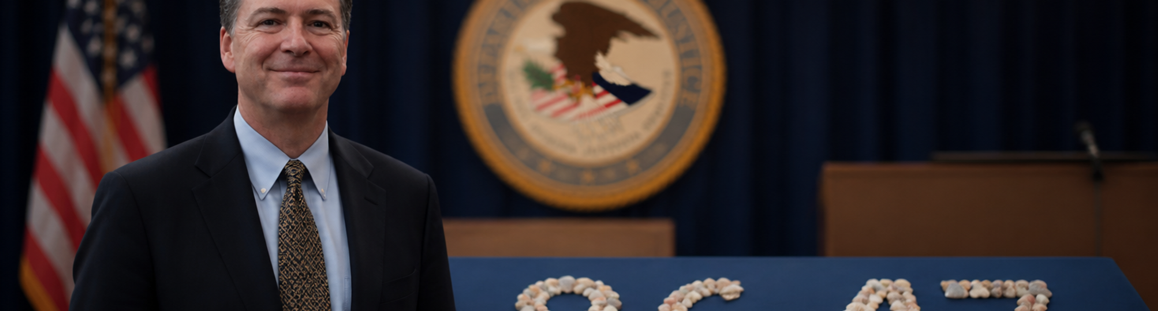 Justice Department defends prosecution of James Comey over seashell social media post