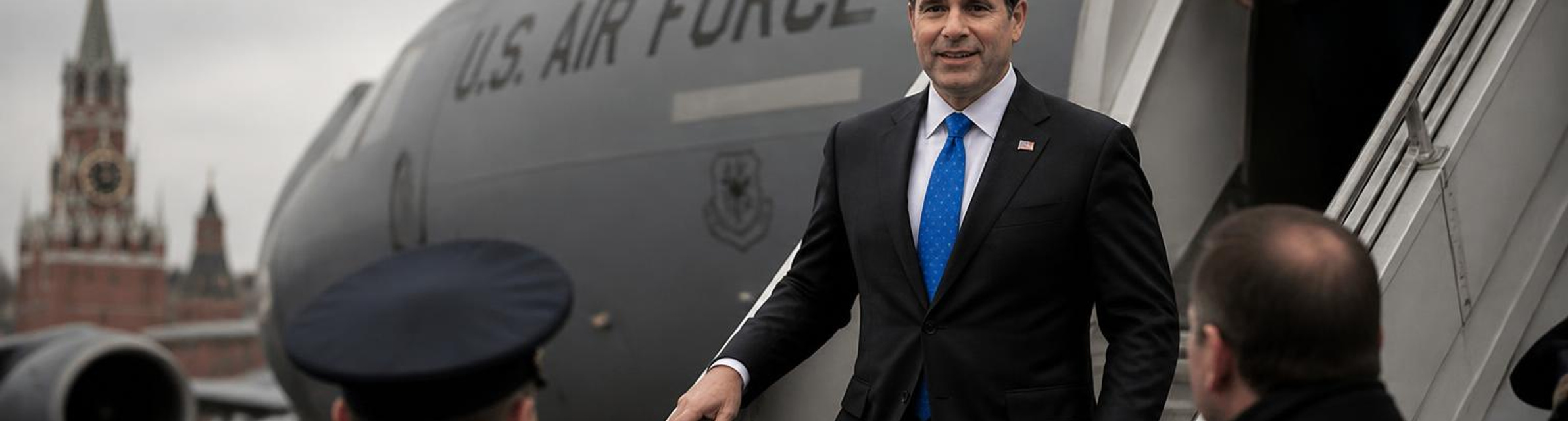 CIA Director John Ratcliffe arrives in Moscow aboard US military plane for meetings