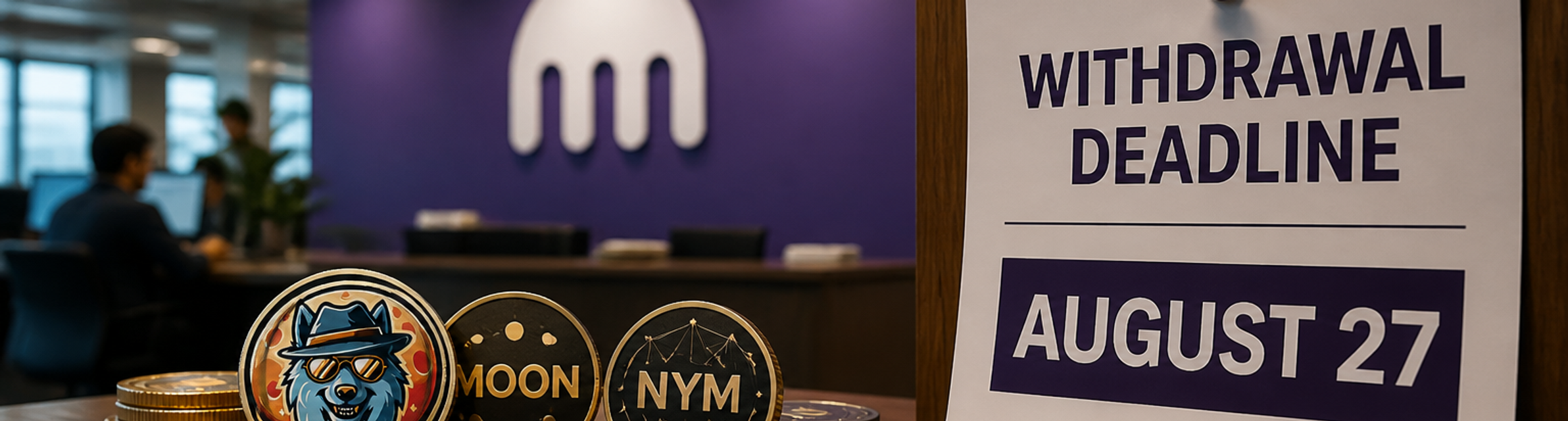 Kraken sets August 27 deadline for holders to withdraw 21 delisted tokens