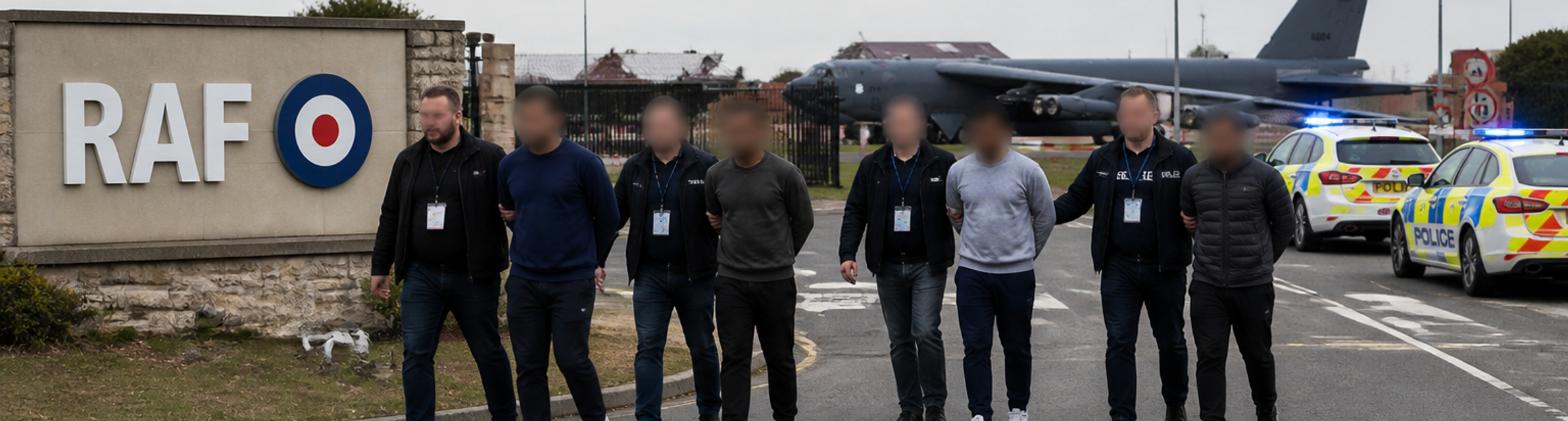 Five suspects arrested near RAF Fairford released on bail as UK probes Iran links