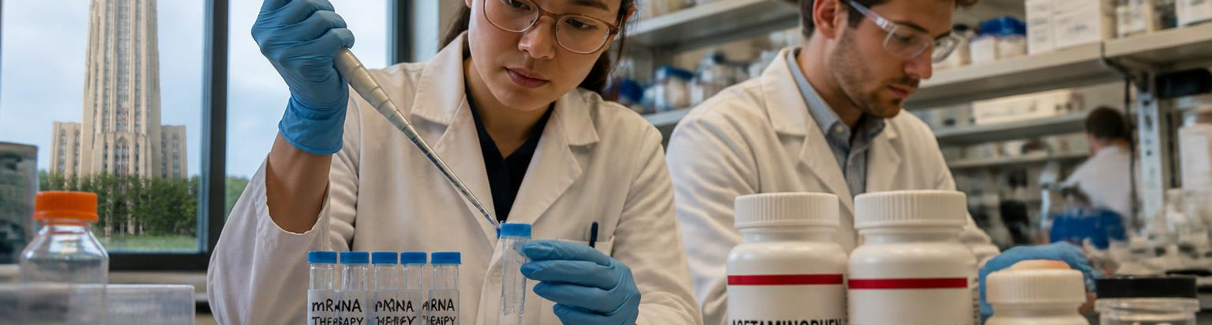 University of Pittsburgh mRNA therapy extends treatment window for acetaminophen overdose in preclinical study