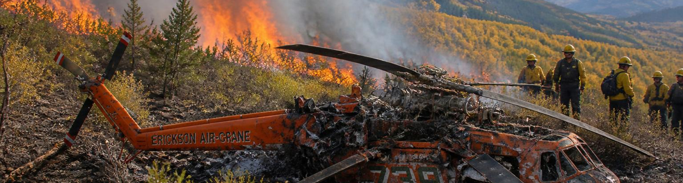 Two pilots killed in firefighting Helicopter crash while battling Utah wildfire
