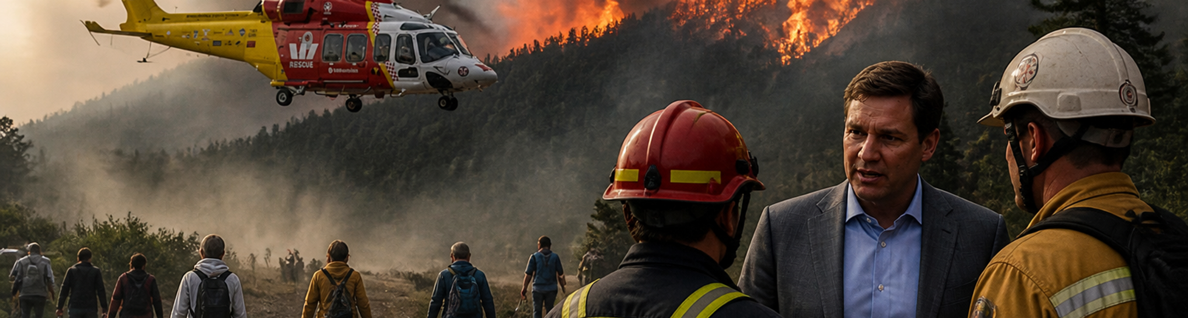 British Columbia wildfire forces evacuation of over 20,000 people