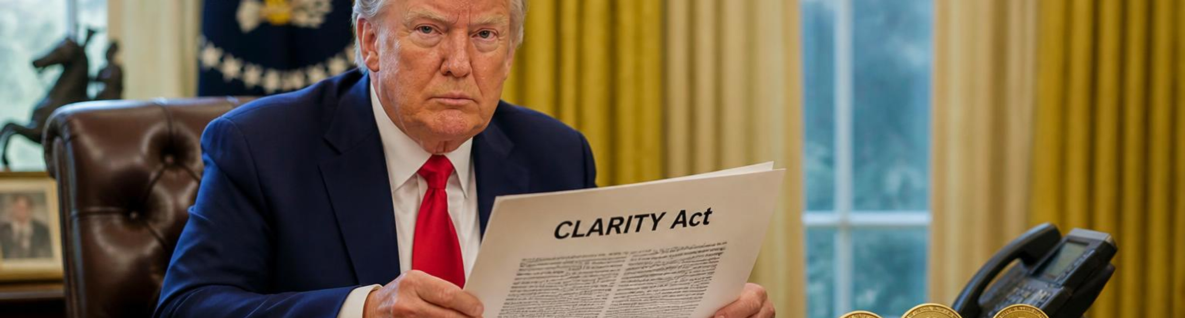 CLARITY Act Ethics Provision Could Allow Trump to Defer Taxes on Crypto Holdings, Bloomberg Reports